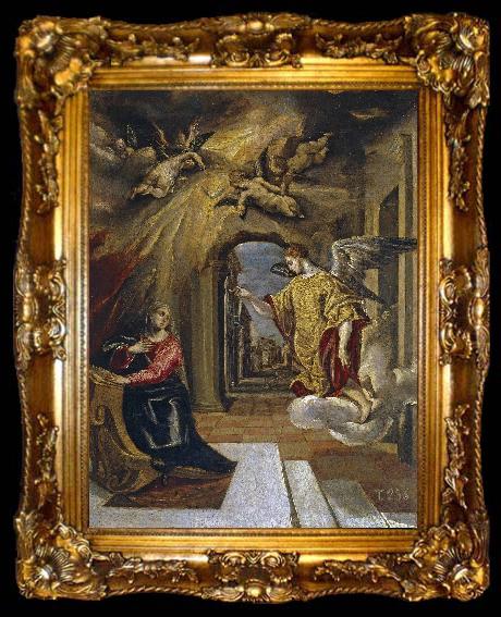 framed  El Greco The Annunciation, ta009-2